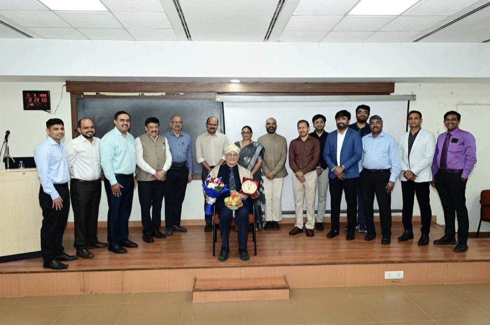 Dr. Mukund R. Thatte, seated, with faculty of the Department of Orthopaedics, KMC Mangalore